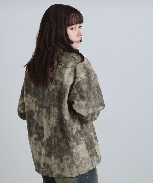 tk.TAKEO KIKUCHI / ティーケー タケオキクチ カットソー | ヴィンテージライクプリント ハーフジッププルオーバー | 詳細6