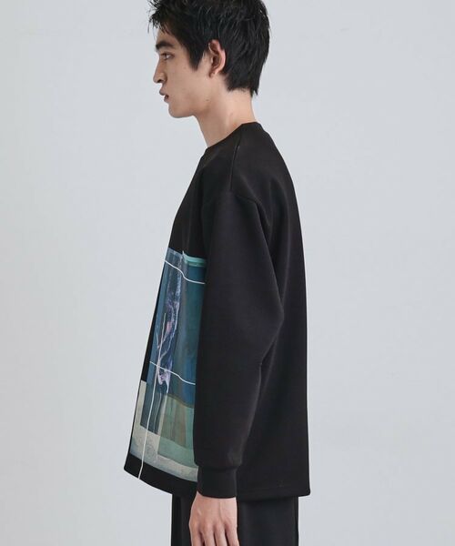tk.TAKEO KIKUCHI / ティーケー タケオキクチ カットソー | 長袖 サイドスタックプリントカットソー | 詳細15