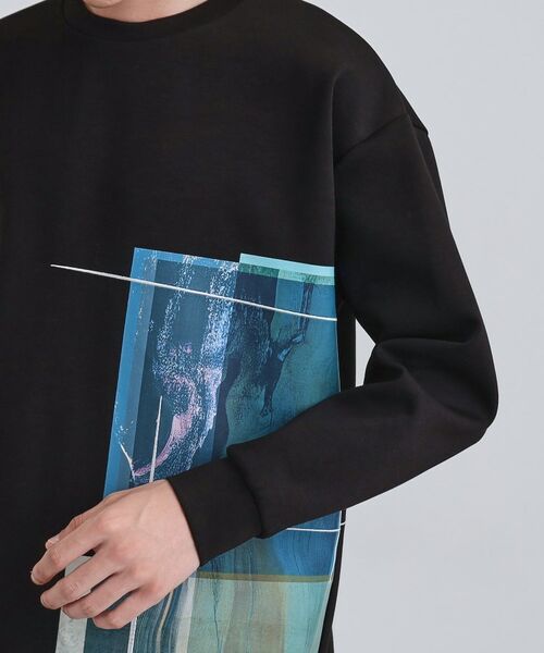 tk.TAKEO KIKUCHI / ティーケー タケオキクチ カットソー | 長袖 サイドスタックプリントカットソー | 詳細18