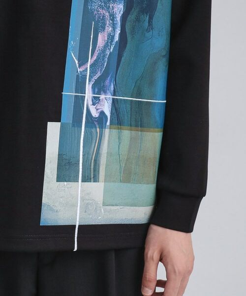 tk.TAKEO KIKUCHI / ティーケー タケオキクチ カットソー | 長袖 サイドスタックプリントカットソー | 詳細19