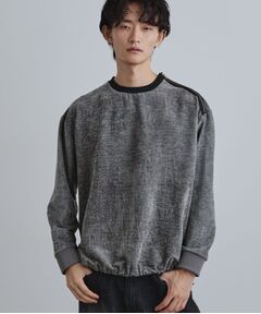 tk.TAKEO KIKUCHI / ティーケー タケオキクチ カットソー | クラッシュベロアカットソー