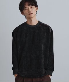 tk.TAKEO KIKUCHI / ティーケー タケオキクチ カットソー | クラッシュベロアカットソー