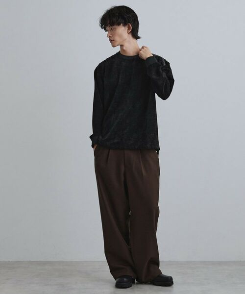 tk.TAKEO KIKUCHI / ティーケー タケオキクチ カットソー | クラッシュベロアカットソー | 詳細11