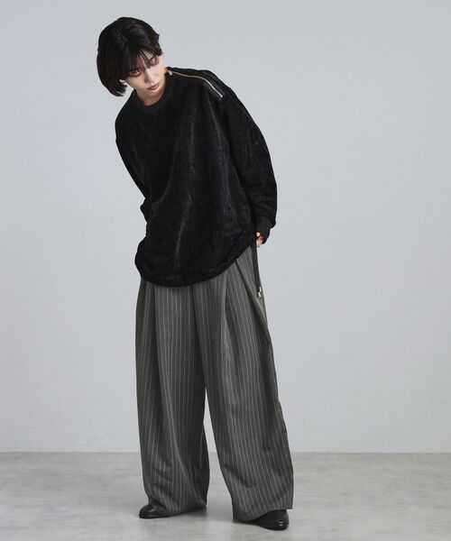 tk.TAKEO KIKUCHI / ティーケー タケオキクチ カットソー | クラッシュベロアカットソー | 詳細14