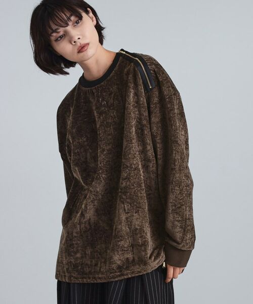 tk.TAKEO KIKUCHI / ティーケー タケオキクチ カットソー | クラッシュベロアカットソー | 詳細19