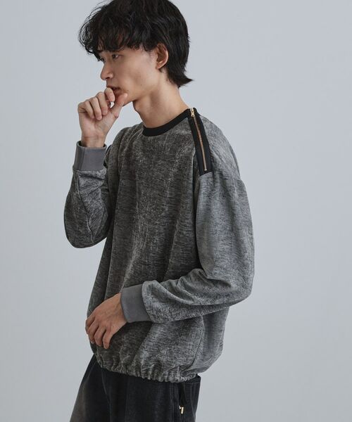 tk.TAKEO KIKUCHI / ティーケー タケオキクチ カットソー | クラッシュベロアカットソー | 詳細2