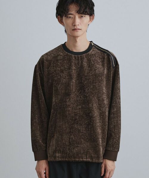 tk.TAKEO KIKUCHI / ティーケー タケオキクチ カットソー | クラッシュベロアカットソー | 詳細23