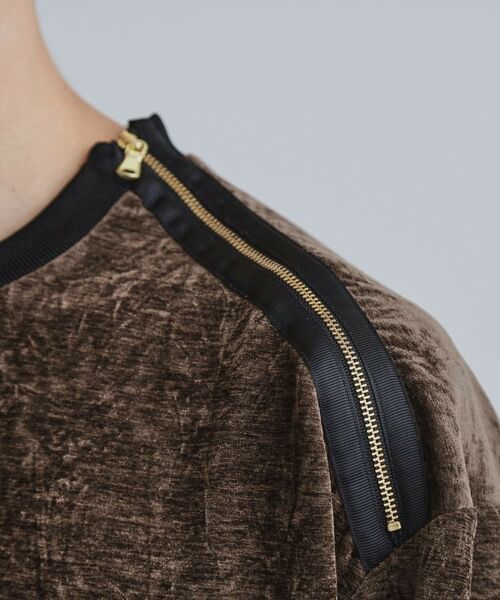 tk.TAKEO KIKUCHI / ティーケー タケオキクチ カットソー | クラッシュベロアカットソー | 詳細27