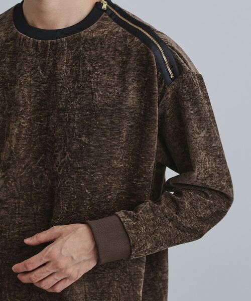 tk.TAKEO KIKUCHI / ティーケー タケオキクチ カットソー | クラッシュベロアカットソー | 詳細28