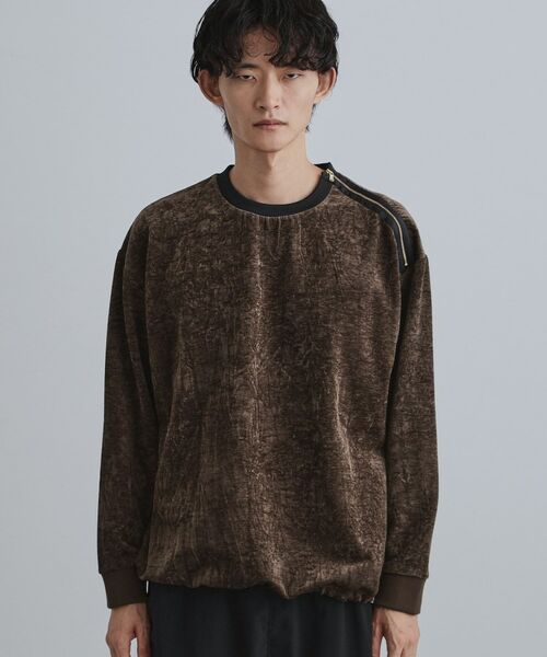 tk.TAKEO KIKUCHI / ティーケー タケオキクチ カットソー | クラッシュベロアカットソー | 詳細30