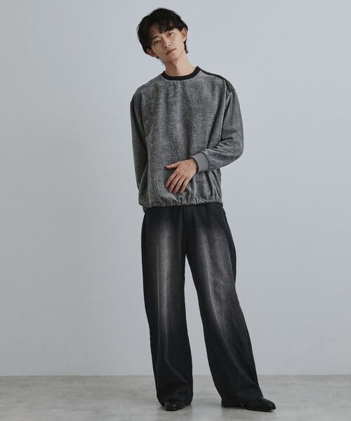 tk.TAKEO KIKUCHI / ティーケー タケオキクチ カットソー | クラッシュベロアカットソー | 詳細4