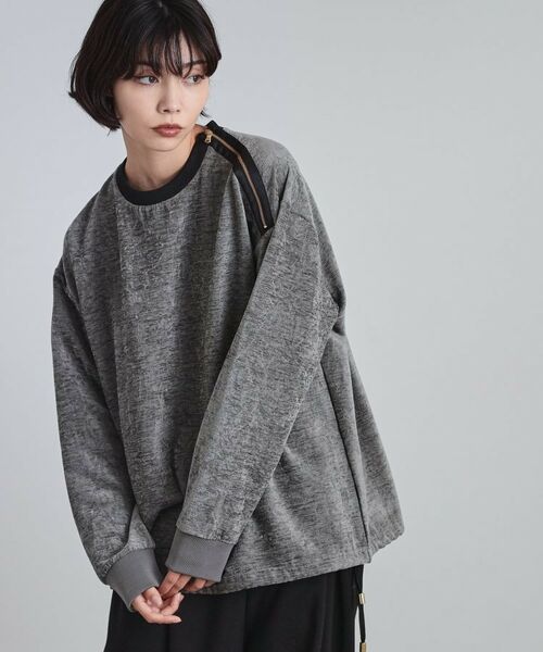 tk.TAKEO KIKUCHI / ティーケー タケオキクチ カットソー | クラッシュベロアカットソー | 詳細6