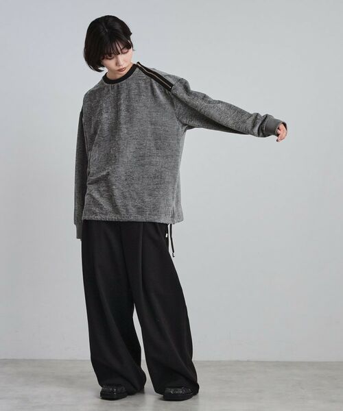 tk.TAKEO KIKUCHI / ティーケー タケオキクチ カットソー | クラッシュベロアカットソー | 詳細7