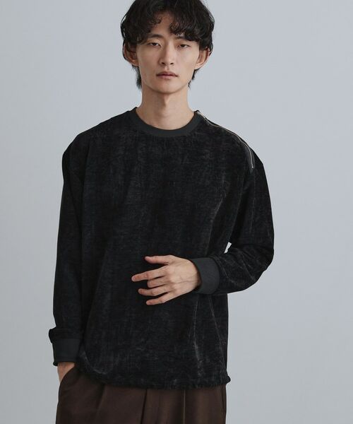 tk.TAKEO KIKUCHI / ティーケー タケオキクチ カットソー | クラッシュベロアカットソー | 詳細9