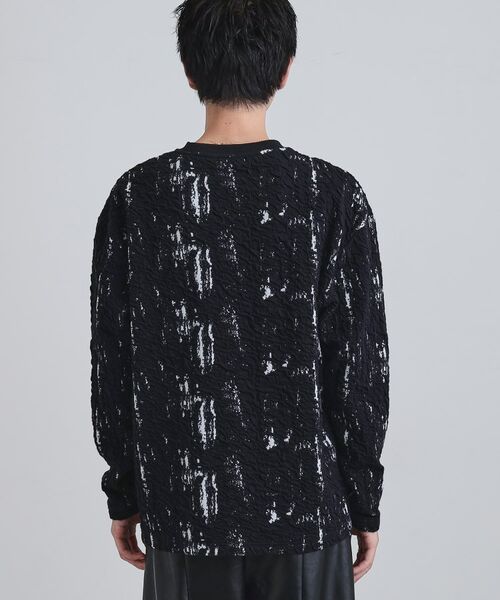 tk.TAKEO KIKUCHI / ティーケー タケオキクチ カットソー | アブストラクトふくれジャカードプルオーバー | 詳細12