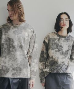 tk.TAKEO KIKUCHI / ティーケー タケオキクチ カットソー | ヴィンテージライクプリント クルーネックカットソー