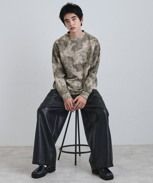 tk.TAKEO KIKUCHI / ティーケー タケオキクチ カットソー | ヴィンテージライクプリント クルーネックカットソー | 詳細4