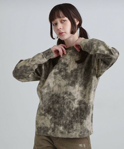 tk.TAKEO KIKUCHI / ティーケー タケオキクチ カットソー | ヴィンテージライクプリント クルーネックカットソー | 詳細7