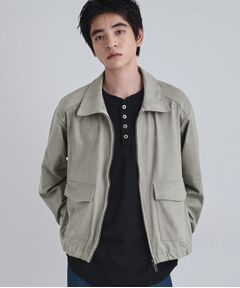 tk.TAKEO KIKUCHI / ティーケー タケオキクチ レザーブルゾン・ジャケット | フェイクスエードシャツアウター