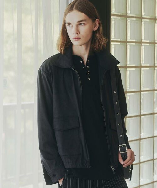 tk.TAKEO KIKUCHI / ティーケー タケオキクチ レザーブルゾン・ジャケット | フェイクスエードシャツアウター | 詳細10