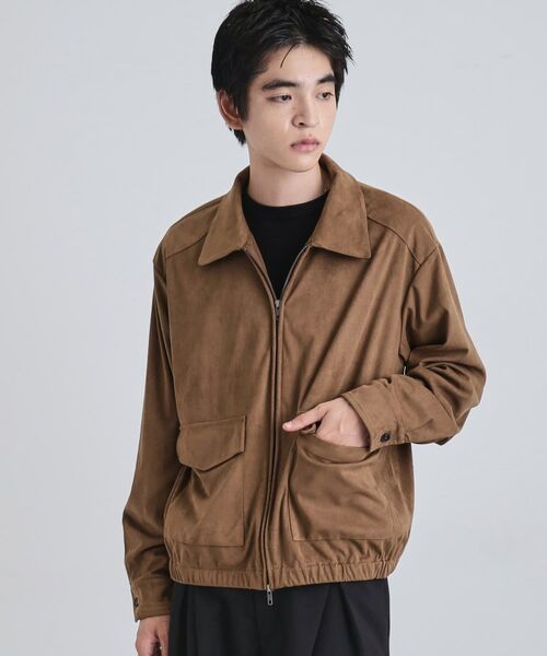 tk.TAKEO KIKUCHI / ティーケー タケオキクチ レザーブルゾン・ジャケット | フェイクスエードシャツアウター | 詳細22