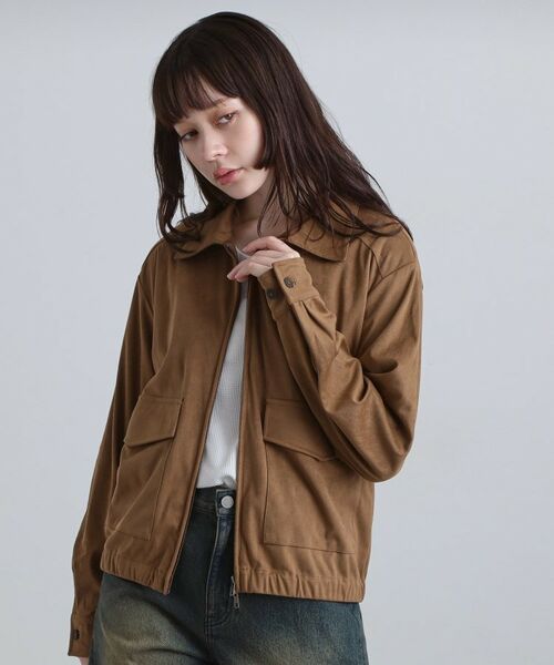 tk.TAKEO KIKUCHI / ティーケー タケオキクチ レザーブルゾン・ジャケット | フェイクスエードシャツアウター | 詳細25