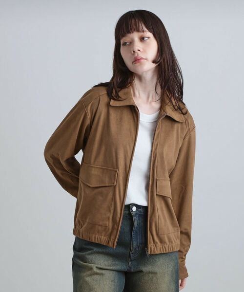 tk.TAKEO KIKUCHI / ティーケー タケオキクチ レザーブルゾン・ジャケット | フェイクスエードシャツアウター | 詳細26