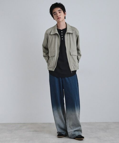 tk.TAKEO KIKUCHI / ティーケー タケオキクチ レザーブルゾン・ジャケット | フェイクスエードシャツアウター | 詳細4