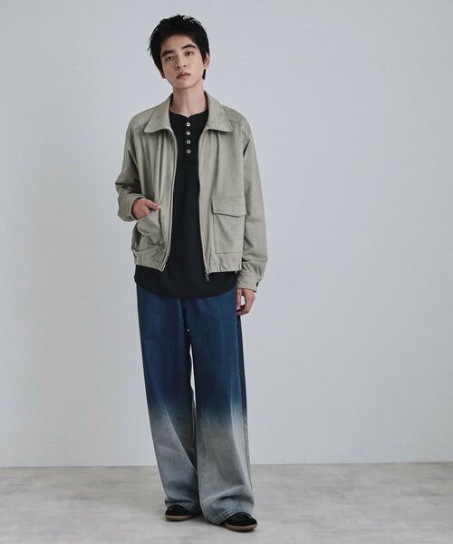 tk.TAKEO KIKUCHI / ティーケー タケオキクチ レザーブルゾン・ジャケット | フェイクスエードシャツアウター | 詳細5