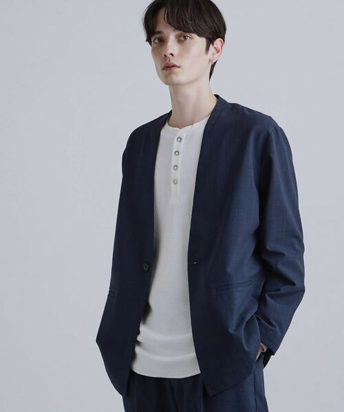 tk.TAKEO KIKUCHI / ティーケー タケオキクチ テーラードジャケット | 【2点セットジャケット＋パンツ】エアリードライノーカラージャケット＆スラックス | 詳細15