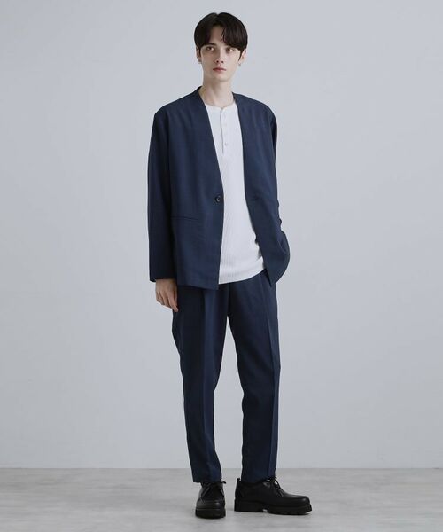 tk.TAKEO KIKUCHI / ティーケー タケオキクチ テーラードジャケット | 【2点セットジャケット＋パンツ】エアリードライノーカラージャケット＆スラックス | 詳細18