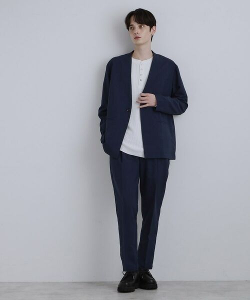tk.TAKEO KIKUCHI / ティーケー タケオキクチ テーラードジャケット | 【2点セットジャケット＋パンツ】エアリードライノーカラージャケット＆スラックス | 詳細19