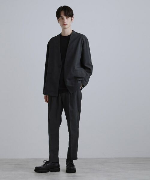 tk.TAKEO KIKUCHI / ティーケー タケオキクチ テーラードジャケット | 【2点セットジャケット＋パンツ】エアリードライノーカラージャケット＆スラックス | 詳細4
