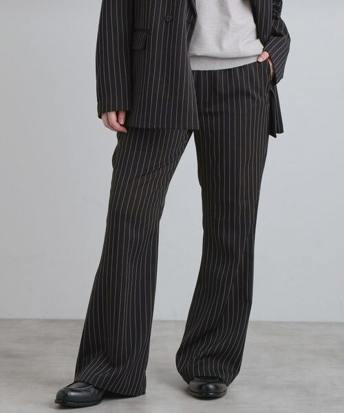 tk.TAKEO KIKUCHI / ティーケー タケオキクチ パンツ | ピンストライプフレアスラックス | 詳細11
