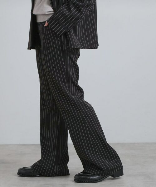 tk.TAKEO KIKUCHI / ティーケー タケオキクチ パンツ | ピンストライプフレアスラックス | 詳細12