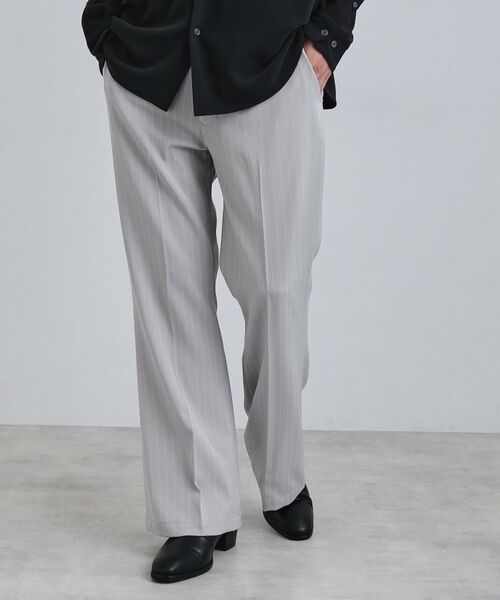 tk.TAKEO KIKUCHI / ティーケー タケオキクチ パンツ | ピンストライプフレアスラックス | 詳細2