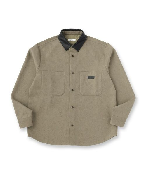 tk.TAKEO KIKUCHI / ティーケー タケオキクチ シャツ・ブラウス | ヘリンボーンワーカーシャツ | 詳細1