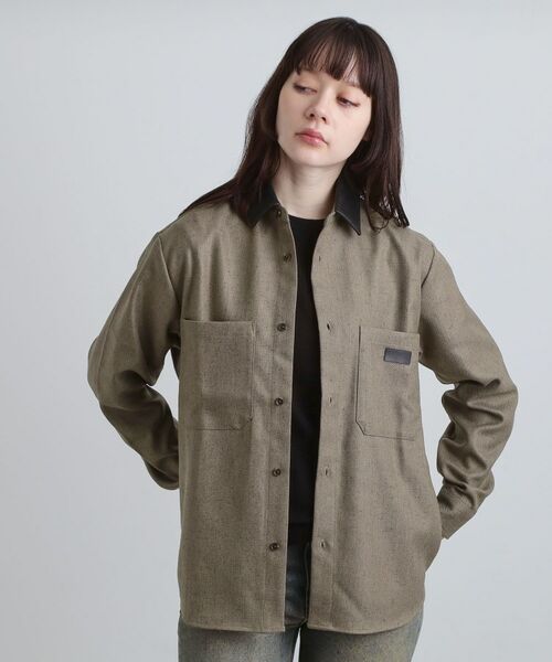 tk.TAKEO KIKUCHI / ティーケー タケオキクチ シャツ・ブラウス | ヘリンボーンワーカーシャツ | 詳細12