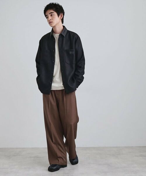 tk.TAKEO KIKUCHI / ティーケー タケオキクチ シャツ・ブラウス | ヘリンボーンワーカーシャツ | 詳細4