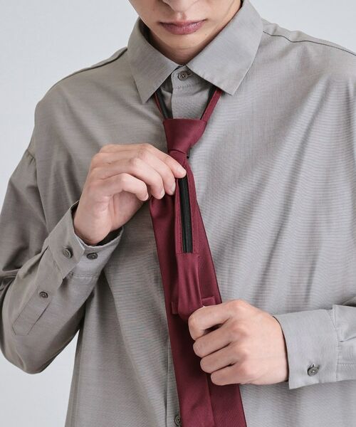 tk.TAKEO KIKUCHI / ティーケー タケオキクチ シャツ・ブラウス | 【ネクタイ付き】グランパシャツ | 詳細16