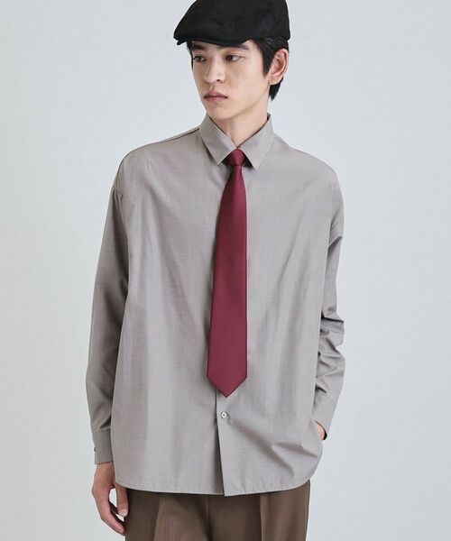 tk.TAKEO KIKUCHI / ティーケー タケオキクチ シャツ・ブラウス | 【ネクタイ付き】グランパシャツ | 詳細6