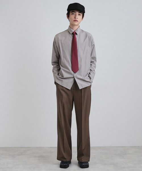 tk.TAKEO KIKUCHI / ティーケー タケオキクチ シャツ・ブラウス | 【ネクタイ付き】グランパシャツ | 詳細7