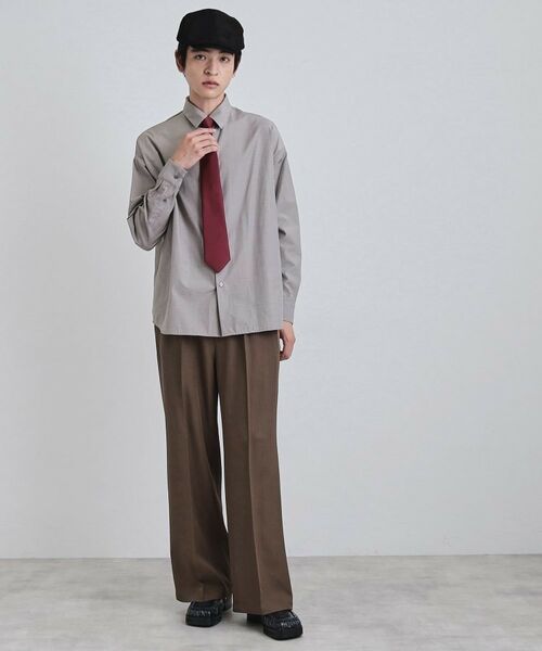 tk.TAKEO KIKUCHI / ティーケー タケオキクチ シャツ・ブラウス | 【ネクタイ付き】グランパシャツ | 詳細8