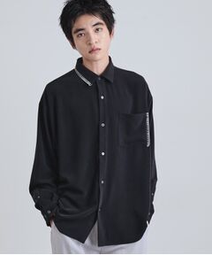 tk.TAKEO KIKUCHI / ティーケー タケオキクチ シャツ・ブラウス | なめらかスエードタッチステッチシャツ