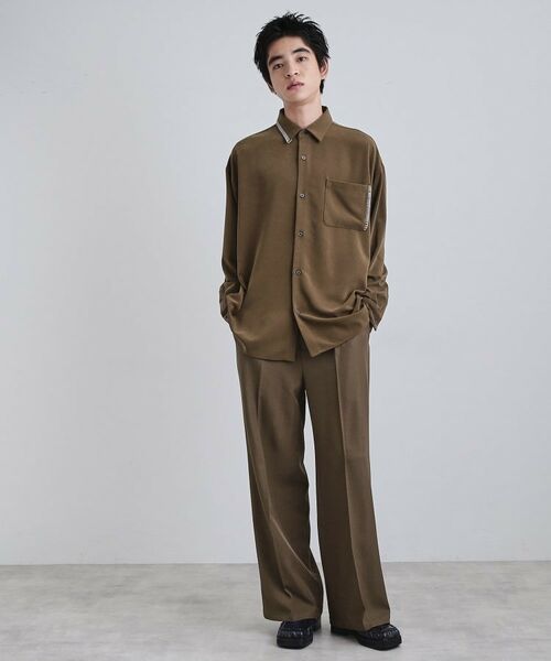 tk.TAKEO KIKUCHI / ティーケー タケオキクチ シャツ・ブラウス | なめらかスエードタッチステッチシャツ | 詳細11