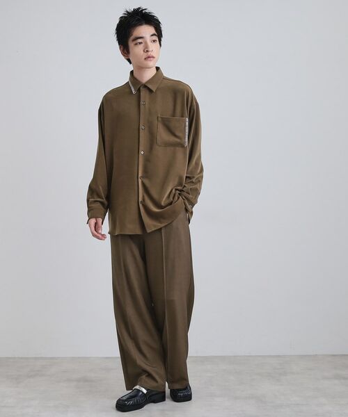 tk.TAKEO KIKUCHI / ティーケー タケオキクチ シャツ・ブラウス | なめらかスエードタッチステッチシャツ | 詳細12