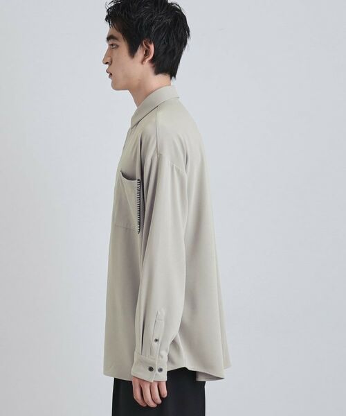 tk.TAKEO KIKUCHI / ティーケー タケオキクチ シャツ・ブラウス | なめらかスエードタッチステッチシャツ | 詳細15