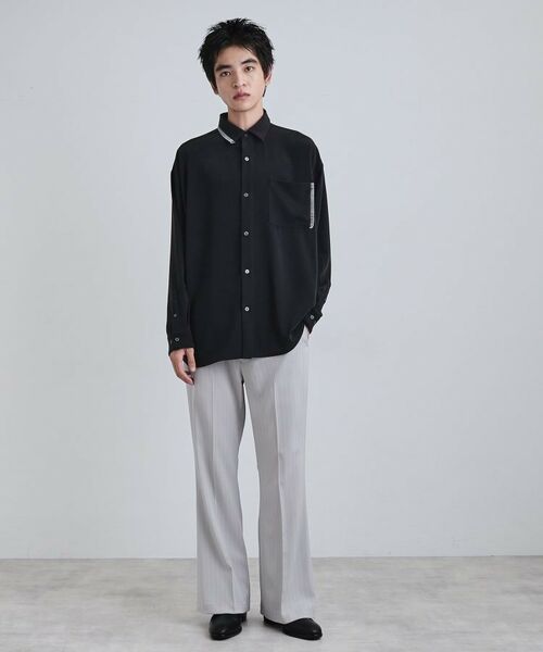 tk.TAKEO KIKUCHI / ティーケー タケオキクチ シャツ・ブラウス | なめらかスエードタッチステッチシャツ | 詳細7