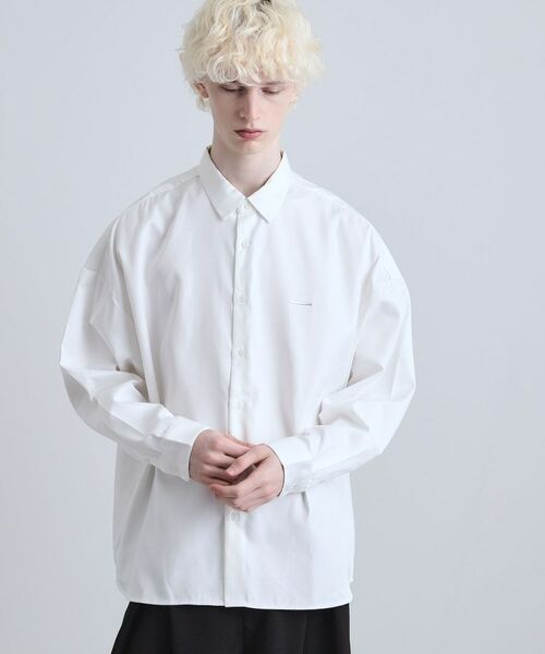 tk.TAKEO KIKUCHI / ティーケー タケオキクチ シャツ・ブラウス | 【選べる7色】オーバーとろみシャツ | 詳細3