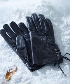 tk.TAKEO KIKUCHI / ティーケー タケオキクチ 手袋 | 【本革／ギフトにおススメ】レースアップグローブ